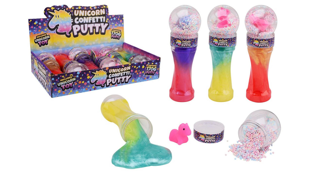 Johntoy Knete mit Einhorn und Schaumstoffbällen