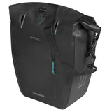 Basil einzelne Fahrradtasche Rivo L Plane Mik 25–31 l 14 x 28 x 43 cm – Schwarz