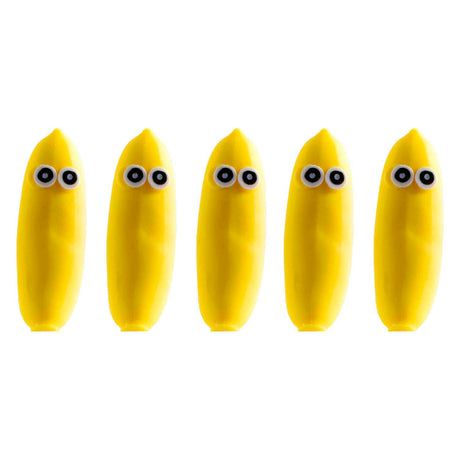 Jono Toys Squeeze lustige Bananen Anti-Stress-Stretch-Squeeze-Figur, 12-tlg.