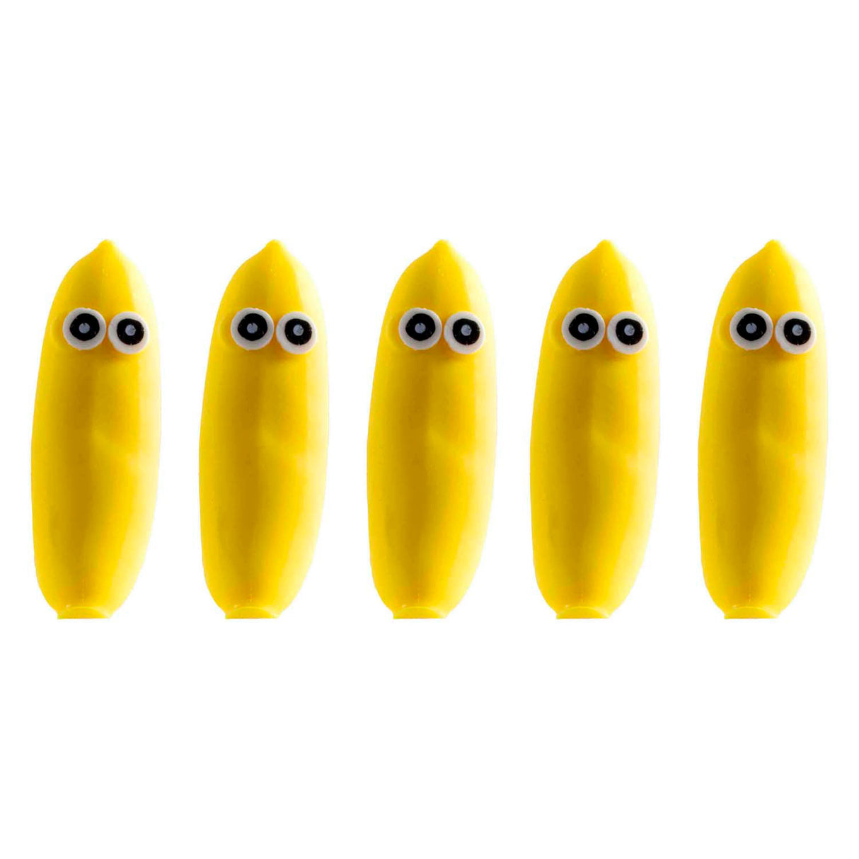 Jono Toys Squeeze lustige Bananen Anti-Stress-Stretch-Squeeze-Figur, 12-tlg.