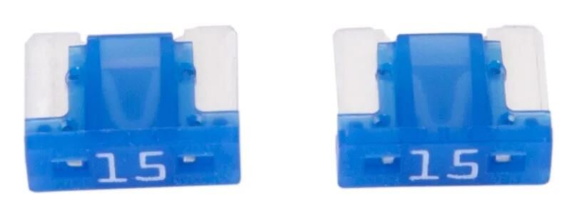 Dresselhaus Mini-Sicherung Bananenstecker Mini-Sicherung 15a 2 Stk. Low-Profile-Hellblau