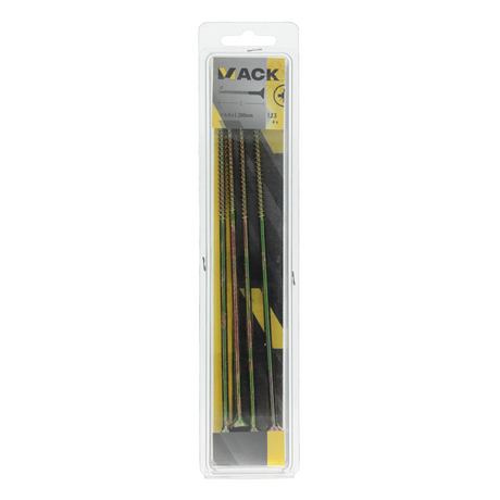 Mack 1006980 - spaanplaatschroef vz kop geelverzinkt 4st 6 x 200mm | 5 stuks
