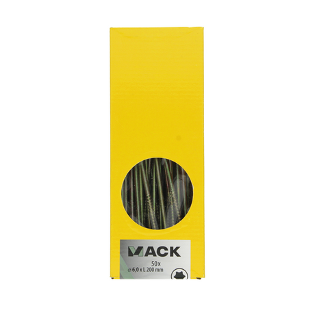 Mack 1006996 - spaanplschrf. vzkop-zelfb geelverzinkt 50st 6 x 200mm | 1 stuks