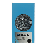 Mack 1007072 - tapbout + moer verzinkt 200 st 6 x 30 mm | 2 stuks