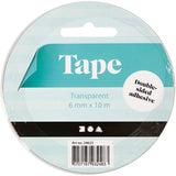 Creativ Company Doppelseitiges Klebeband, B: 6 mm, 10 m 1 Rolle