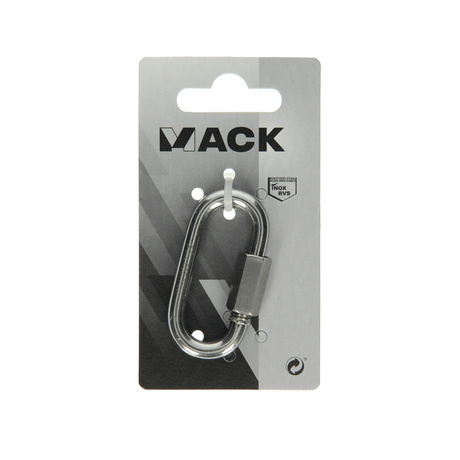 Mack 1008457 - 1 loze schakel + moer 6mm inox | 10 stuks