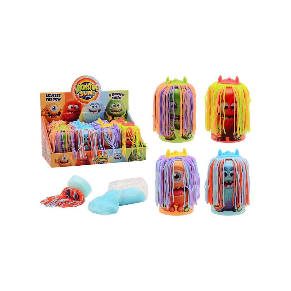 Johntoy crazy hair monster slime putty