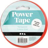 Doppelseitig klebendes Power-Klebeband der Firma Creativ, B: 3 mm, 10 m 1 Rolle