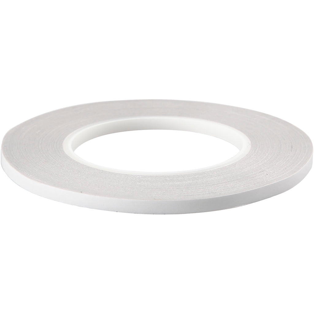 Creativ Company Doppelseitiges Klebeband, B: 6 mm, 6x50 m 1 Karton