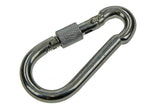 Mack 1006895 - 1 karabijnhaak+borgsl. verzinkt 8mm bl | 5 stuks