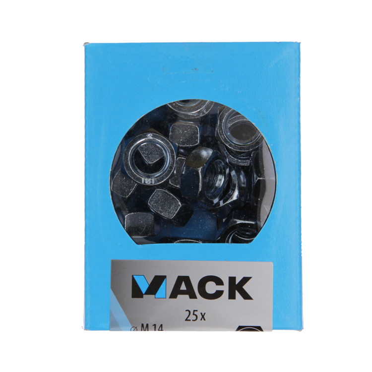 Mack 1007100 - zeskantmoeren 25 st m14 | 3 stuks