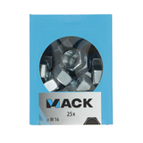 Mack 1007101 - zeskantmoeren 25 st m16 | 3 stuks