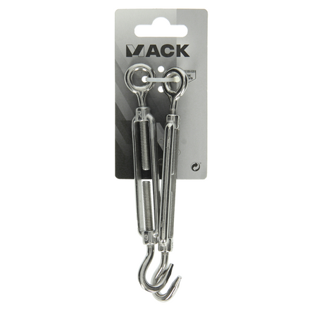 Mack 1008441 - 2 spanners oog + haak m6 x 60mm inox | 10 stuks