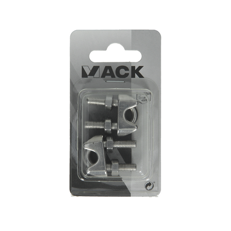 Mack 1008450 - 2 staaldraadklemmen 6-8mm inox | 10 stuks