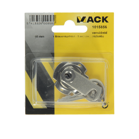 Mack 1015856 - 1 brievenkastslot vernikkeld 16mm | 5 stuks