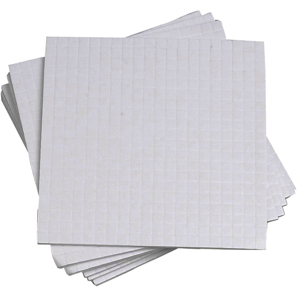 3D-Schaumstoffpads, Größe 5x5 mm, Dicke 1 mm, 10x400 Stück 1 Karton