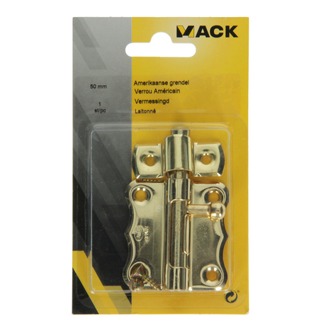 Mack 1015936 - 1 amerikaanse grendel vermessingd a 50 - 22 mm | 5 stuks