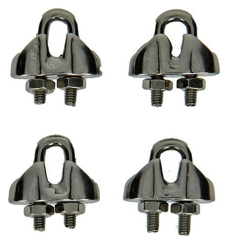 Mack 1008442 - 4 staaldraadklemmen 2mm inox | 10 stuks