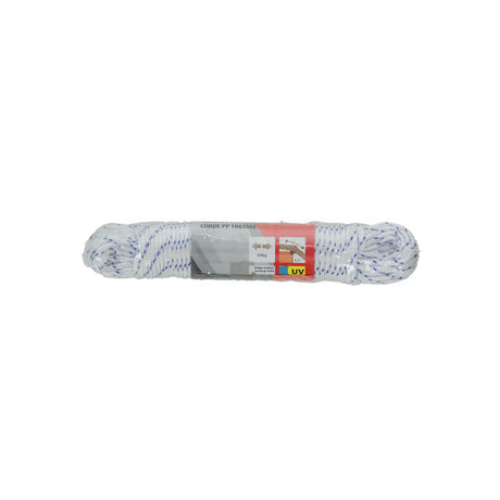 Mack 1014930 - pp gevlochten wit blauw streng2mm 20m | 5 stuks