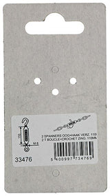 Mack 1008446 - 2 spanners oog + haak m6 x 110mm verzinkt | 10 stuks