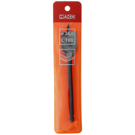 Mack 1018254 - platte houtboor din 7487 ø 26,0 x 160 mm | 5 stuks