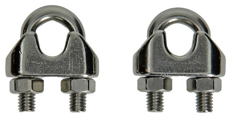 Mack 1008450 - 2 staaldraadklemmen 6-8mm inox | 10 stuks
