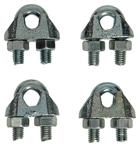 Mack 1008451 - 4 staaldraadklemmen 5mm verzinkt | 10 stuks