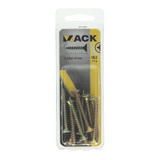 Mack 1017256 - spaanplaatschroef vz kop geelverz.11 st 5,0 x 45 mm | 10 stuks