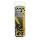 Mack 1019663 - houtschroef bolkop messing 9 st 4,0 x 20 mm | 10 stuks