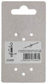Mack 1008458 - 2 spanners oog + haak m6 x 60mm verzinkt | 10 stuks