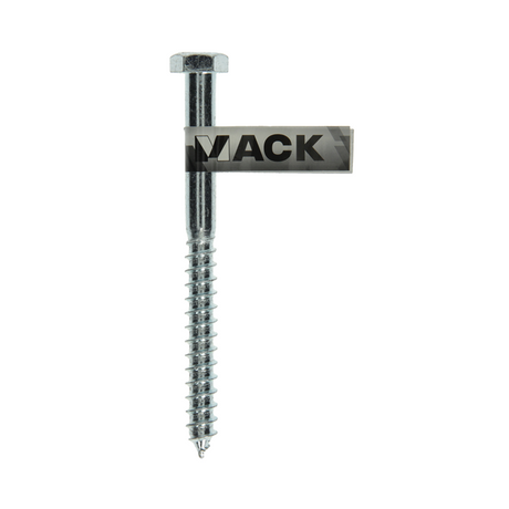 Mack 1017430 - houtdraadbout staal verzinkt 1 st 12 x 140 mm | 10 stuks