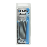 Mack 1017497 - metaalschroef verz. kop + moer verz. 6 st m4 x 60 mm | 10 stuks