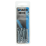 Mack 1017503 - metaalschroef verz. kop + moer verz. 10st m5 x 40 mm | 10 stuks