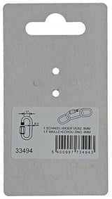 Mack 1008464 - 1 loze schakel + moer 8mm verzinkt | 10 stuks
