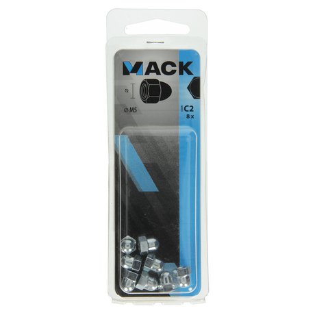 Mack 1017691 - zeskant dopmoer staal verzinkt8 st m5 | 10 stuks