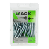 Mack 1018040 - houtdraadbout staal verzinkt 28 st 6 x 50 mm | 5 stuks