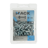 Mack 1018100 - kachelbout + moer staal verzinkt 40 st m6 x 20 mm | 5 stuks