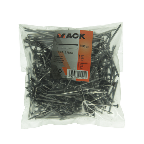 Mack 1020037 - nagel platte kop 1000 gr 2,7 x 55 mm | 10 stuks