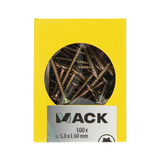 Mack 1020153 - spaanplaatschroef vz kp-zelfb.gvz 100st 5,0 x 60 mm | 5 stuks