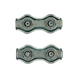 Mack 1008498 - 2 staaldraadklemmen 3mm duplex verzinkt | 10 stuks