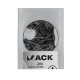 Mack 1020239 - spaanplaatschroef vz kop inox a2 200 st 4,5 x 35 mm | 2 stuks