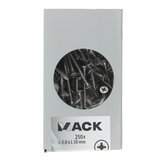 Mack 1020280 - spaanplaatschroef vz kop inox a2 250 st 5,0 x 50 mm | 2 stuks