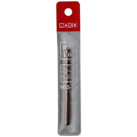Mack 1018426 - metaalboor hss co5% din 338 ø 5,0 x 86 mm | 5 stuks