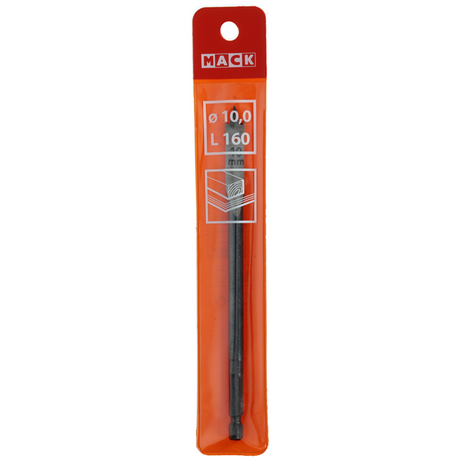 Mack 1018514 - platte houtboor din 7487 ø 10,0 x 160 mm | 5 stuks