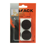 Mack 1047681 - viltpastille zelfklevend bruin ø 35 mm 6 st pcs | 12 stuks