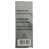 Mack 1004637 - zuignap 3 voudig rood ø 12cm | 4 stuks