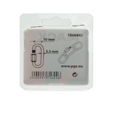 Mack 1006842 - 2 loze schakels verzinkt+moer bl 3,5mm | 5 stuks