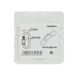 Mack 1006844 - 1 loze schakel verzinkt +moer bl 6mm | 5 stuks