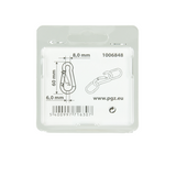 Mack 1006848 - 1 karabijnhaak + veer verzinkt bl 60x6mm | 5 stuks