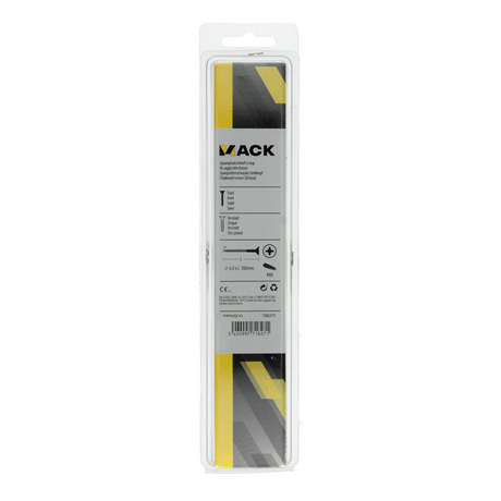 Mack 1006979 - spaanplaatschroef vz kop geelverzinkt 4st 6 x 180mm | 5 stuks